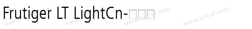 Frutiger LT LightCn字体转换